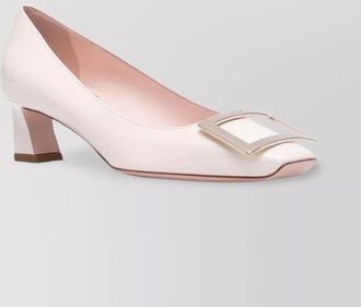 Roger Vivier square buckle detail leather pumps