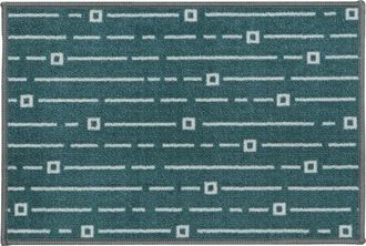 TJ Hughes Savio Indoor Mat - Teal 40x60cm - TJ Hughes Green