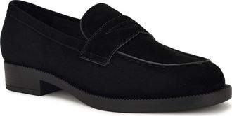 Nine West Berg Penny Loafer in Black Suede at Nordstrom, Size 9.5