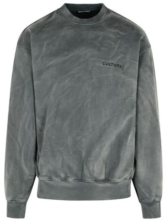 Cultura Gray Cotton Sweatshirt