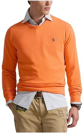 Polo Ralph Lauren French Terry Sweatshirt Mens Sweatshirt Resort Orange : 2XL, Cotton/Polyester