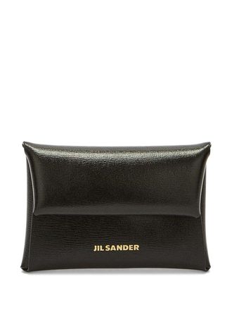 Jil Sander Mini Coin Purse leather wallet - Black