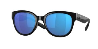 Costa Womens Salina Sunglasses In Black/blue Mirror