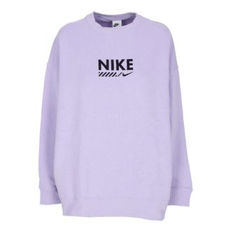 Nike Dames, Sweatshirts & Hoodies, Paars, Maat: M Fleece