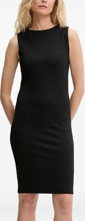 HUGO BOSS Abito corto smanicato - Nero