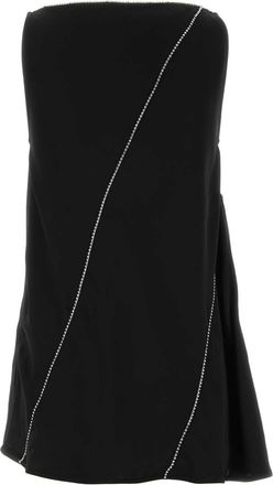Jil Sander Womens Chain Tank Top Black Viscose Tops