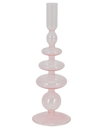 Sagebrook Home 11In Vintage Glass Taper Candle Holder