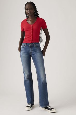 Levi's Jeans bootcut a vita molto bassa - Donna - 23X32 - Blu / Darted Denim