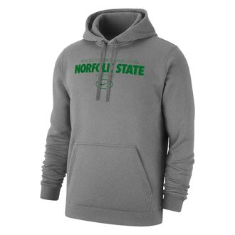 Nike Mens College (Norfolk State) Club Fleece Hoodie in Grey | M31777NSUN25-DHR