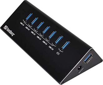 Sandberg Concentrador Usb 3.0 Sandberg De 6+1 Puertos (133-82)