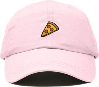 Dalix Pizza Slice Embroidered Dad Hat in Washed Pink at Nordstrom