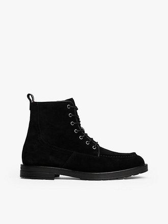 Tommy Hilfiger Cleat Suede Moc Toe Boots