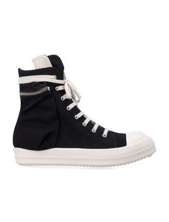 Rick Owens Black High-top Sneakers