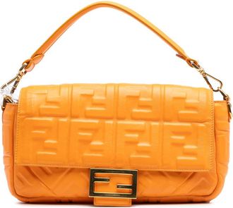 Fendi Pre-owned Fendi Zucca Embossed Leather Baguette Satchel Ladies 9693WIB1DBZZQFQN