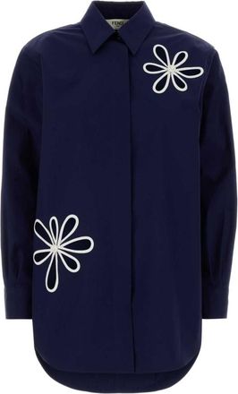 Fendi Navy Blue Full Sleeves Shirt