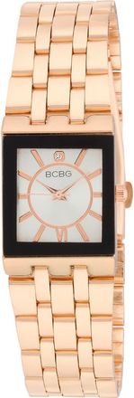 BCBGeneration Modern Link Quartz Bracelet Watch, 34mm in White/Rose Gold at Nordstrom Rack
