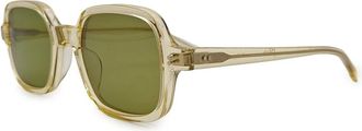 JULIUS TART OPTICAL T-Square Zonnebril - Dames - Zonnebrillen - Beige - ONE Size - Accessoires