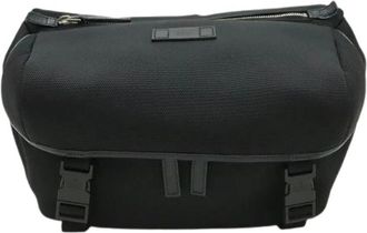 Gucci Pre-owned Nylon Canvas 2way Shoulder Bag - Heren - Vintage Heuptassen - Zwart - ONE Size - Nylon - Vintage