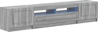 vidaXL Cabinet De Tv Led De 5 Piezas Sonoma Gris Madera De Ingenier&iacute;a Vidaxl