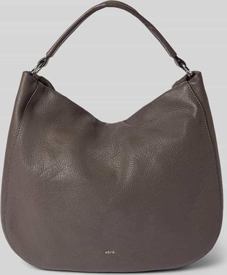 Abro Abro Handtasche mit Logo-Applikation Modell Mia in Dunkelgrau, Gr&ouml;&szlig;e 1
