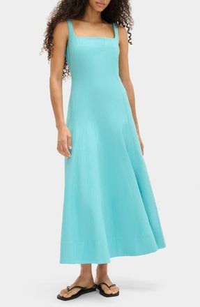 Aligne Fernanda Godet Pleat Sundress in Blue at Nordstrom, Size 12