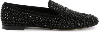 Giuseppe Zanotti Evangelie studded loafers - women - Suede - 37.5 - Black