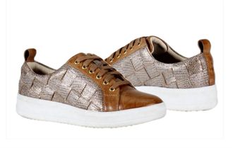 Diba Womens Yuli Ana Sneakers In Tan Silver