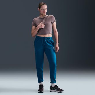 Nike Womens Nike Sportswear Club Fleece Mid-Rise Jogger Pants in Pink | DQ5191-632