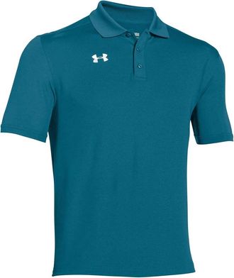 Under Armour Mens Team Golf Polo In Coastal Green