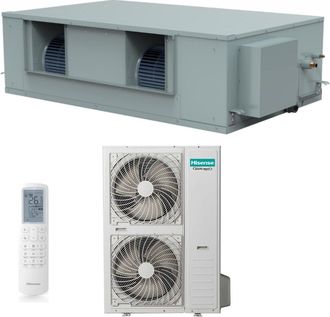 Hisense Aire Acondicionado Inverter Aire Acondicionado Canalizado Turbo 68000 Btu Aud200ux4rph8 + Auw200u6rz8 Trif&aacute;sico R-32 Wi-fi Opcional Con Mando A Distan