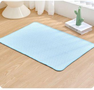 OEM Alfombrilla De Seda Helada Para Mascotas, 100x70cm, Alfombrilla Refrescante Port&aacute;til Para Coche Alfombrilla Transpirable Dormir, Lavable M&aacute;quina