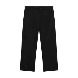Carhartt Work in Progress Carhartt Wip, Straight Trousers, male, Black, Size: XL Postal Single Knee Pant