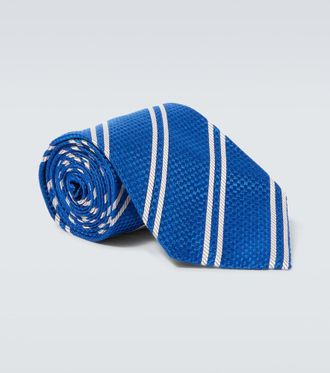 Tom Ford Striped silk twill tie