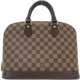 Louis Vuitton Pre-owned Alma Damier Handtas - Dames - Vintage Handtas - Bruin - ONE Size - Vintage