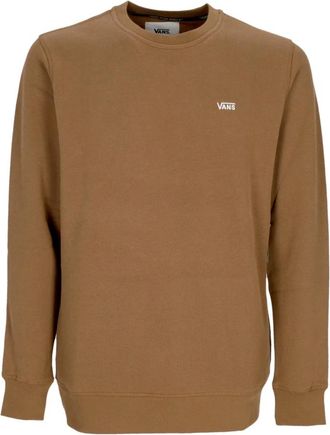 Vans Comfort Crew Fleece Geborduurde Sweater - Heren - Sweatshirts - Beige - XL - Katoen - Hoodies & sweatvesten