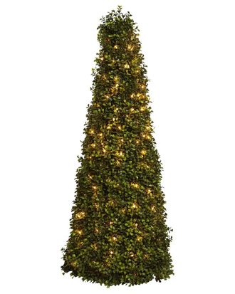 Nearly Natural 39In. Boxwood Cone