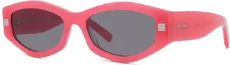 Givenchy Ladies Black Rectangular Sunglasses GV40062I 75A