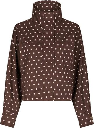 Neo Noir Rivera Canvas Boxy Jacket - Jackets - Mujer - Marr&oacute;n - M