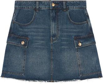 B+ab denim cargo miniskirt - women - Polyester/Cotton - S - Blue