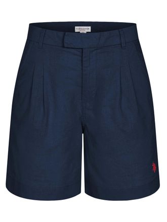 U.S.Polo Association dames linnen shorts van linnen-katoenmix