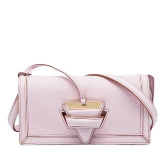 Loewe Pre-owned Barcelona Wallet on Strap - Dames - Pre-owned - Roze - Maat: ONE Size Leer