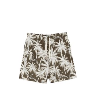 Amiri Palm-print Swim Shorts