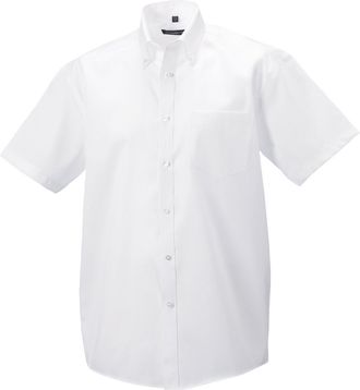 Russell Athletic Russell Collection Heren Ultimate Classic Overhemd met korte mouwen (Wit)