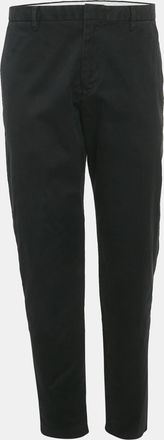 Emporio Armani Black Gabardine Formal Trousers