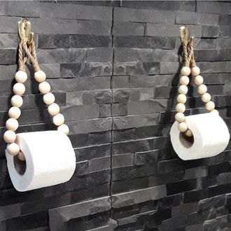 OEM 2 Soportes Para Rollo De Cocina Con Cuentas, Soporte Para Rollo Estilo Boho Para Cocina Y Ba&ntilde;o, Dispensador De Papel Higi&eacute;nico