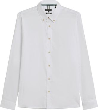 Ted Baker Allardo Regular Premium Witte Oxford-overhemd