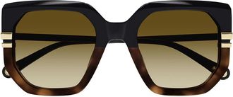 Chlo&eacute; Sunglasses Ch0240 S 003 Black/Brown Woman