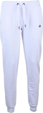 La Martina Pantalone Tuta - Dames - Sweatpants - Wit - XS - Katoen - Broeken