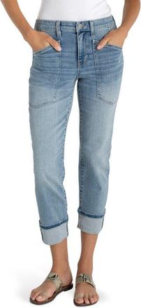 Liverpool L.A. Marley Cuffed Crop Girlfriend Jeans in Cruise at Nordstrom, Size 14P
