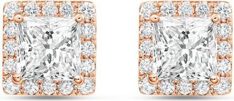 Diana M. Jewels 14KT ROSE GOLD LAB GROWN FASHION EARRINGS WEIGHING 8.00 CTS TW
